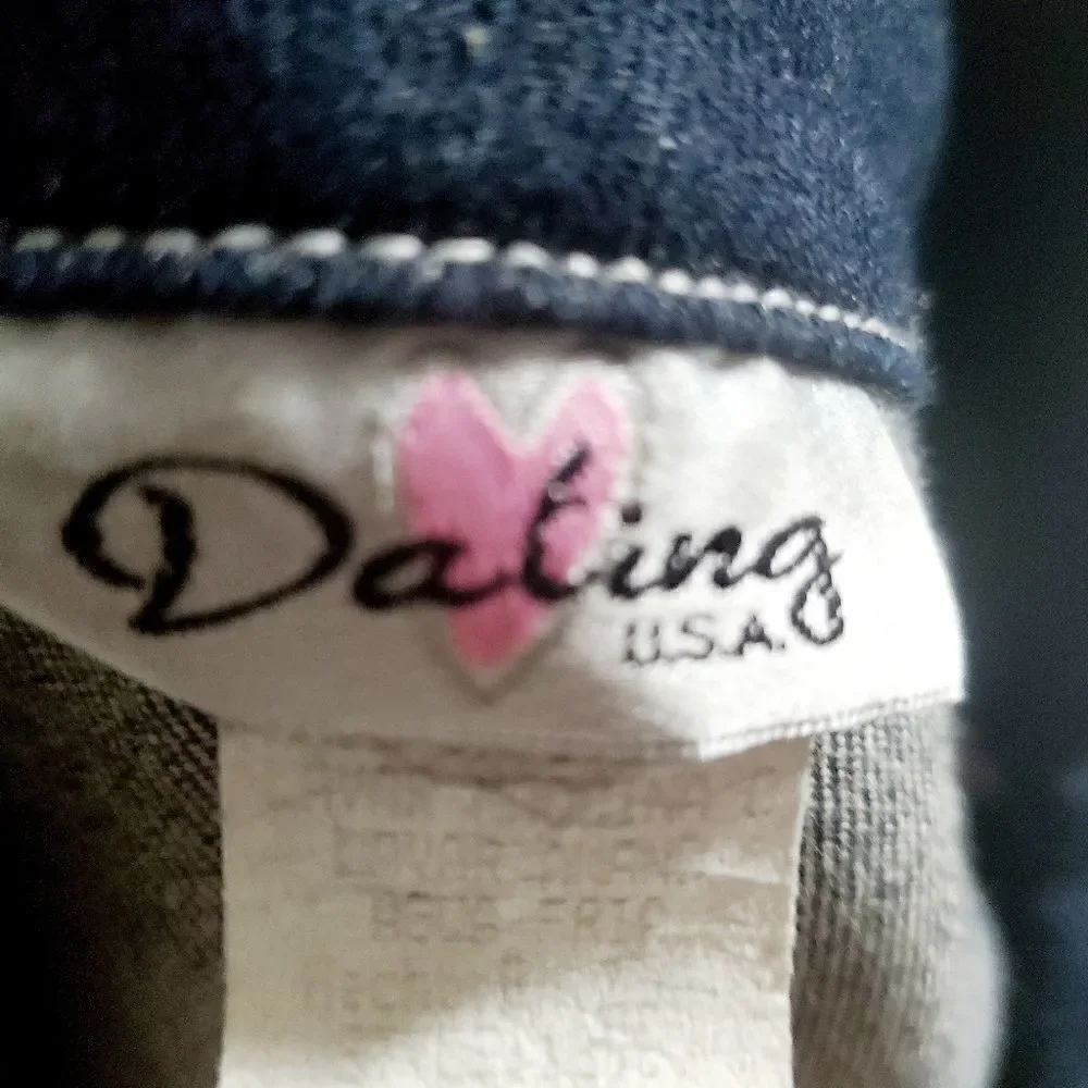 Dating U.S.A. Denim Western Vest Size Large